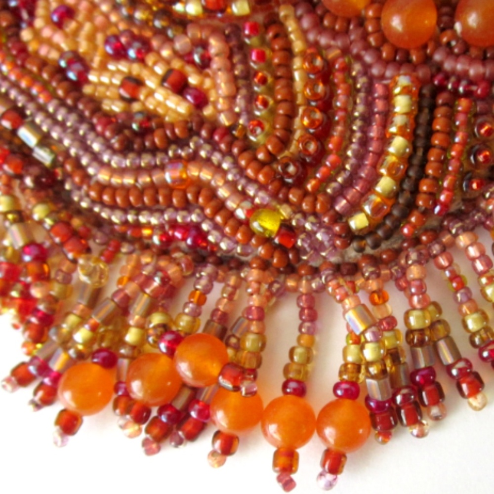 'Sedona' Beaded Art Necklace - Picture 2 of 6